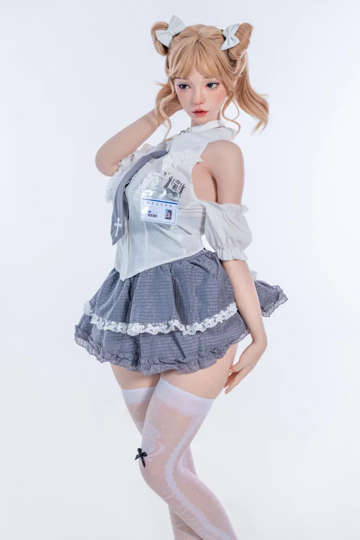 155см (5ft1) Чашка E Легкая силиконовая секс-кукла, Голова Albizia